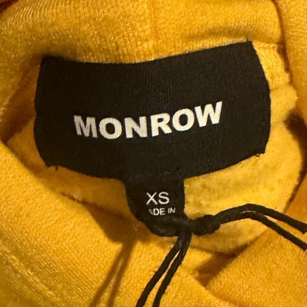 NWT Monrow Supersoft Fleece Slouchy Pullover Hoodie size XS - Picture 13 of 13
